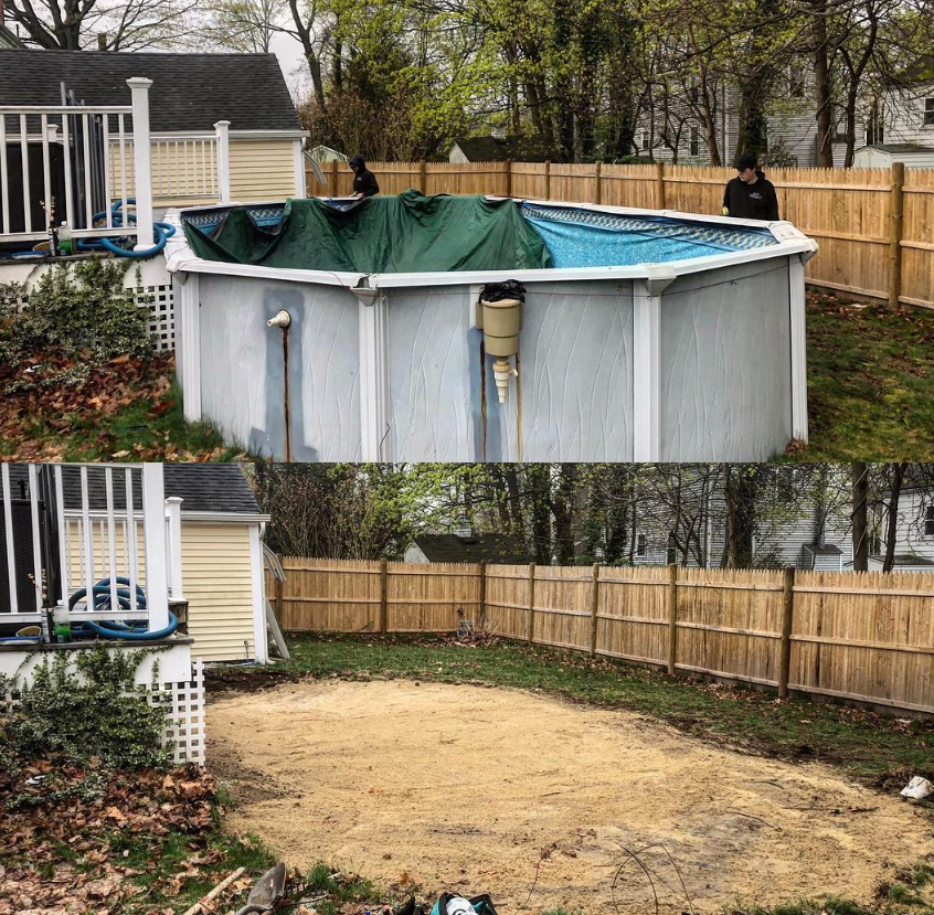 above ground pool removal smithtown