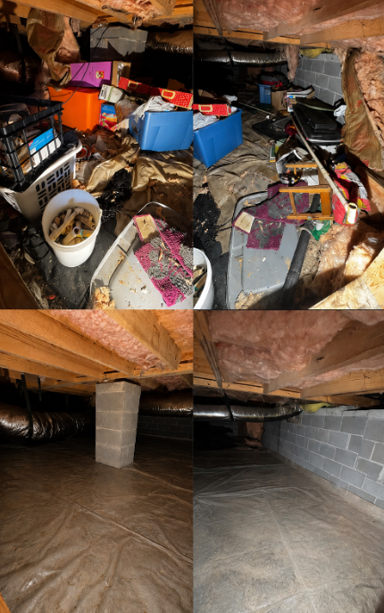 before after attic